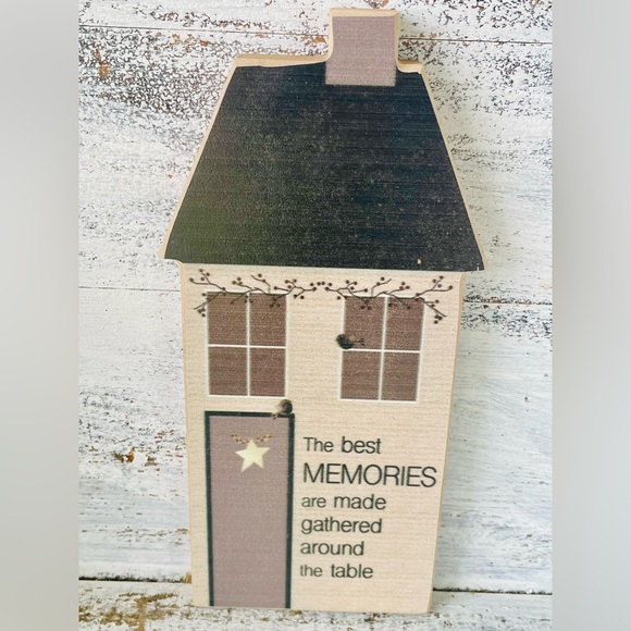 *Family Traditions Saltbox House Muted Mauve Color - Picture 2 of 10